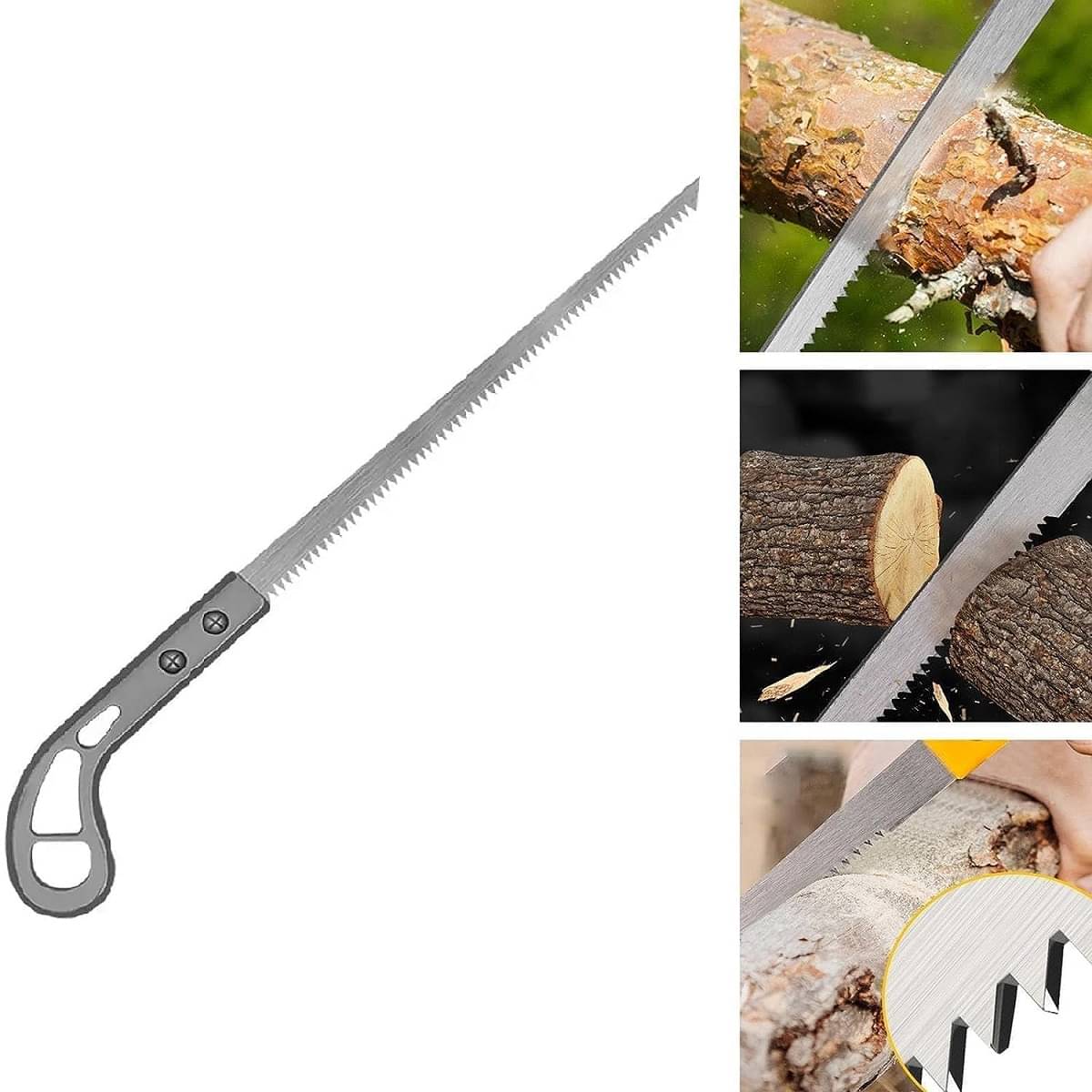     			RAMDEV ENTERPRISE Outdoor Portable Manual Hand Saw, 9 Inch Rugged Blade, Best for Camping, Gardening, Hunting | Cutting Wood, PVC, Bone, Pruning Saw with Ergonomic Non-Slip Handle Design.