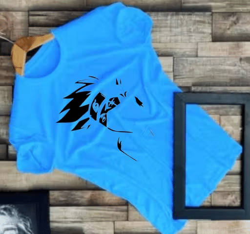 RAPZOD Men Polyester Printed T-Shirt ( Blue ) RAPZOD Men Polyester Printed T-Shirt ( Blue )