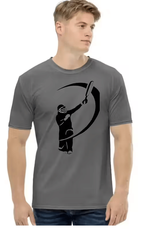 RAPZOD Men Polyester Regular Fit Printed T-Shirt ( Grey ) RAPZOD Men Polyester Regular Fit Printed T-Shirt ( Grey )
