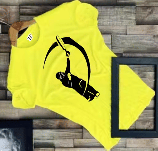     			RAPZOD Men Polyester Regular Fit Printed T-Shirt ( Yellow )
