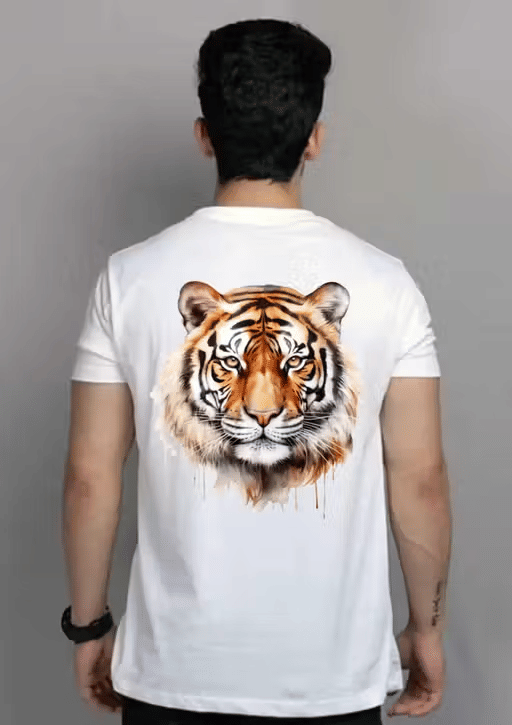 RAPZOD Men Polyester Printed T-Shirt ( White ) RAPZOD Men Polyester Printed T-Shirt ( White )