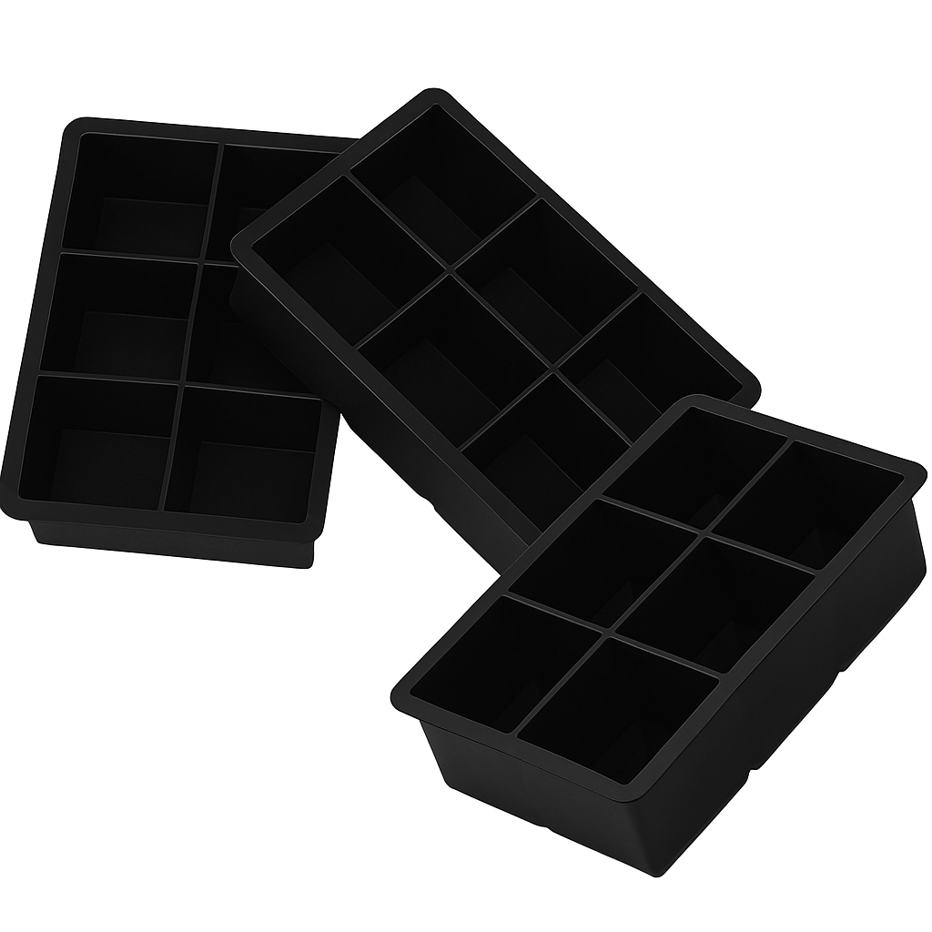     			Silicone 6 Cubes Tray
