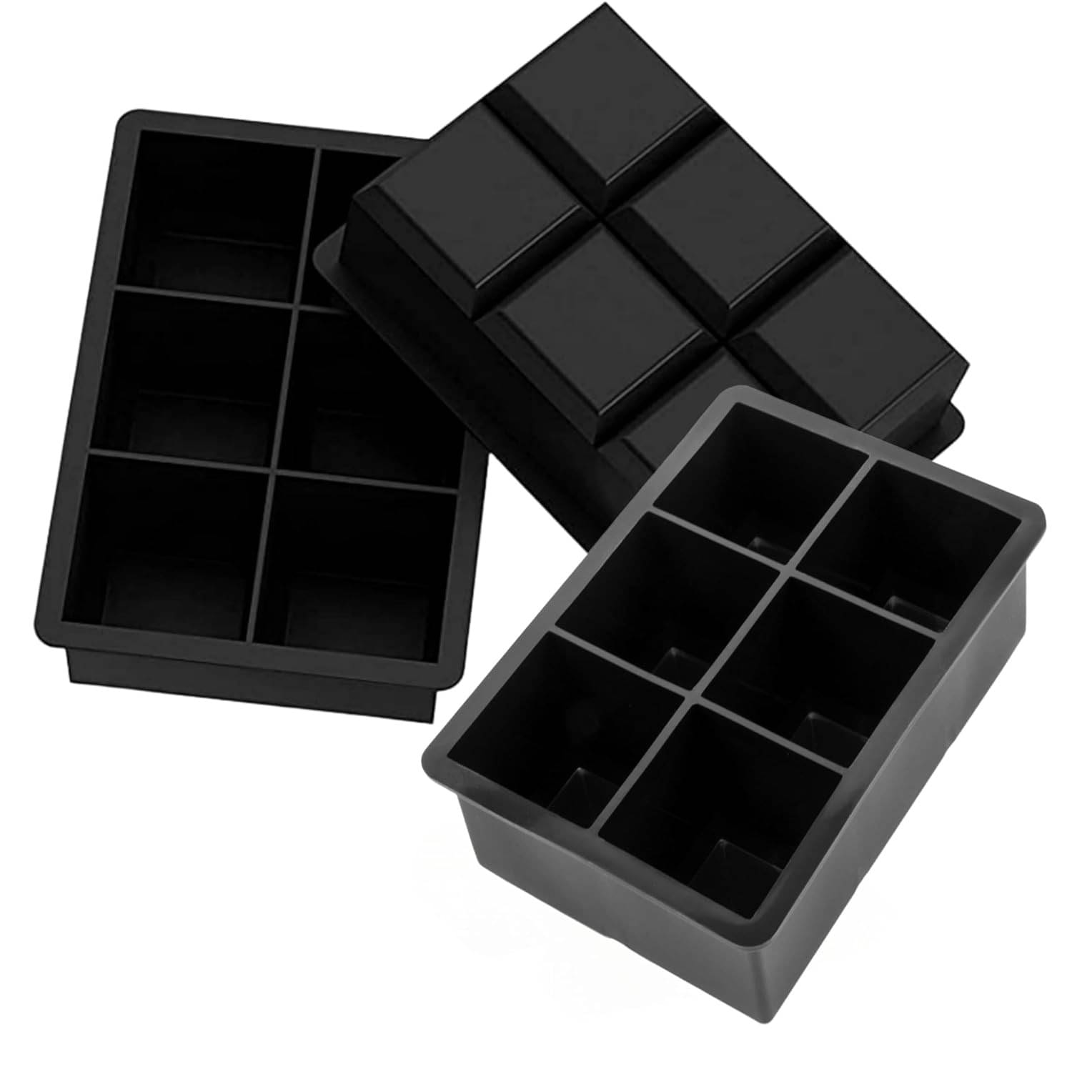     			Silicone 6 Large Cubes Tray