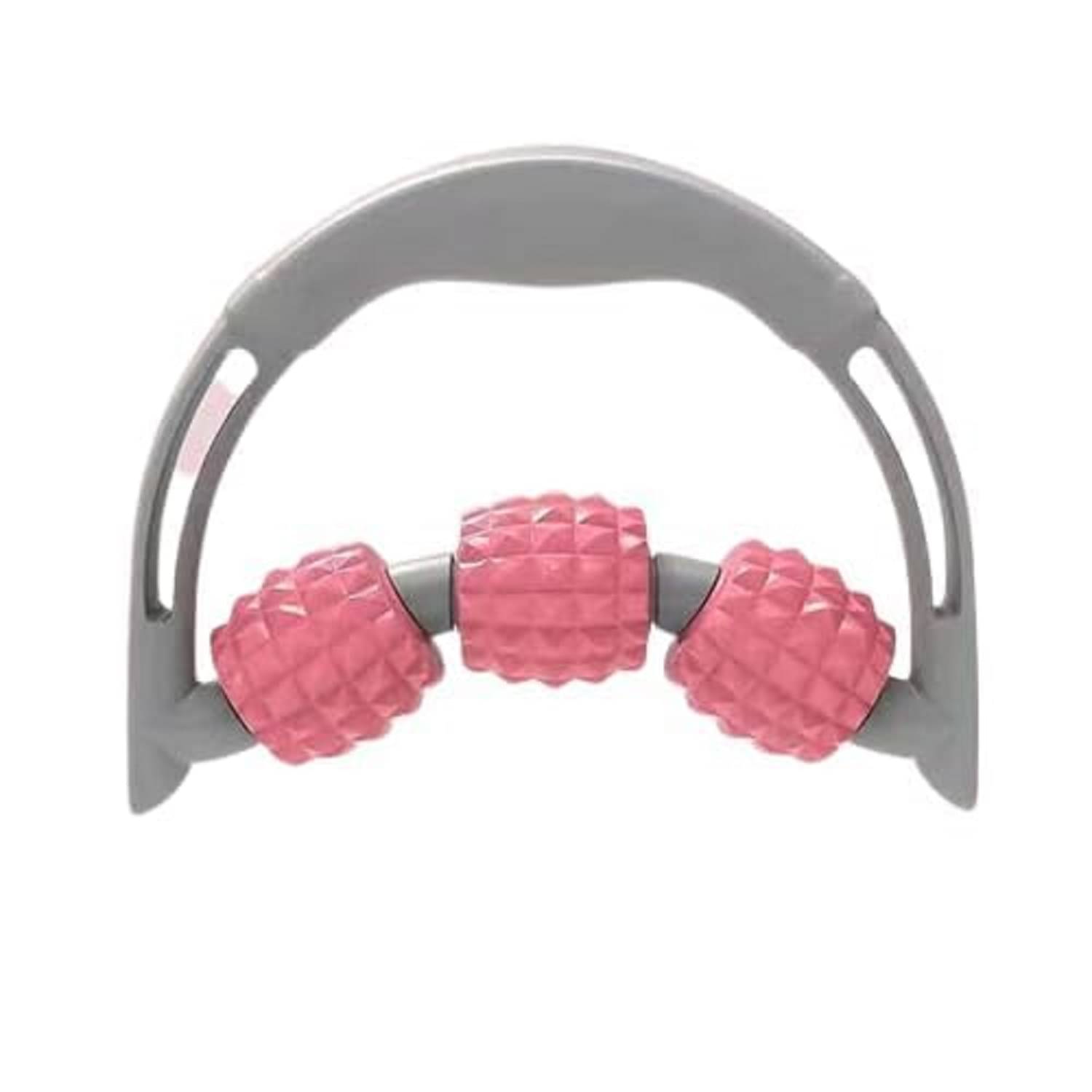     			Skindora Cartoon Shape Cute 3 Balls Massager Body Massager Massage Tool Massager for Pain Relief For Neck Head Waist Massager With 3 Roller Balls for Men and Women (Pack Of 1)