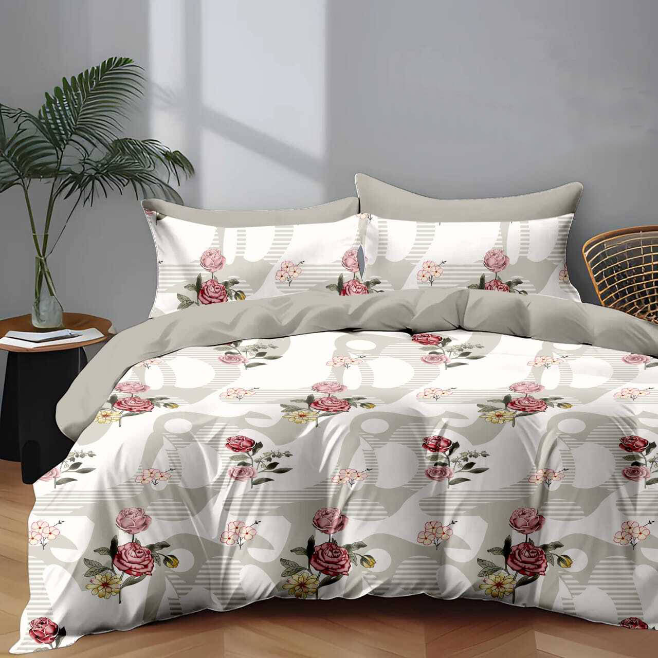 Sky Tex Glace Cotton 1 Double Queen Bedsheet with 2 Pillow Covers ( Cream )     			Sky Tex Glace Cotton 1 Double Queen Bedsheet with 2 Pillow Covers ( Cream )