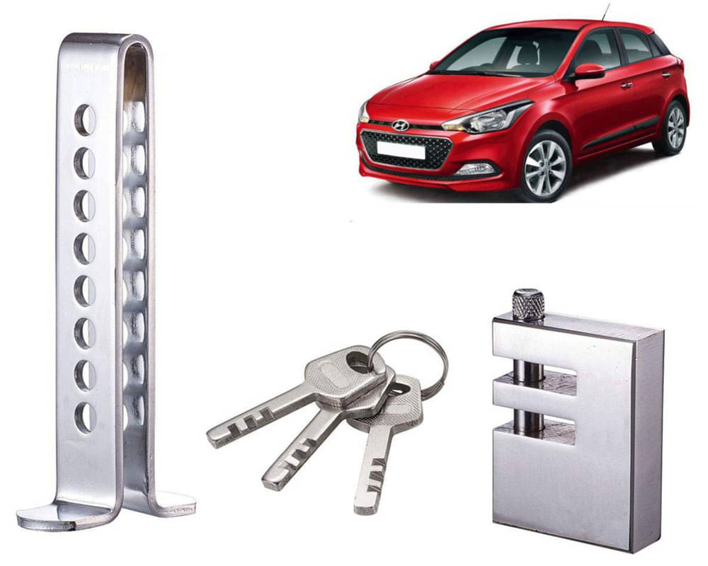 Stainless Steel Pedal Lock Rod or for Car Clutch Brake Throttle Adjustable Anti Theft Security Lock System I20 Elite Stainless Steel Pedal Lock Rod or for Car Clutch Brake Throttle Adjustable Anti Theft Security Lock System I20 Elite