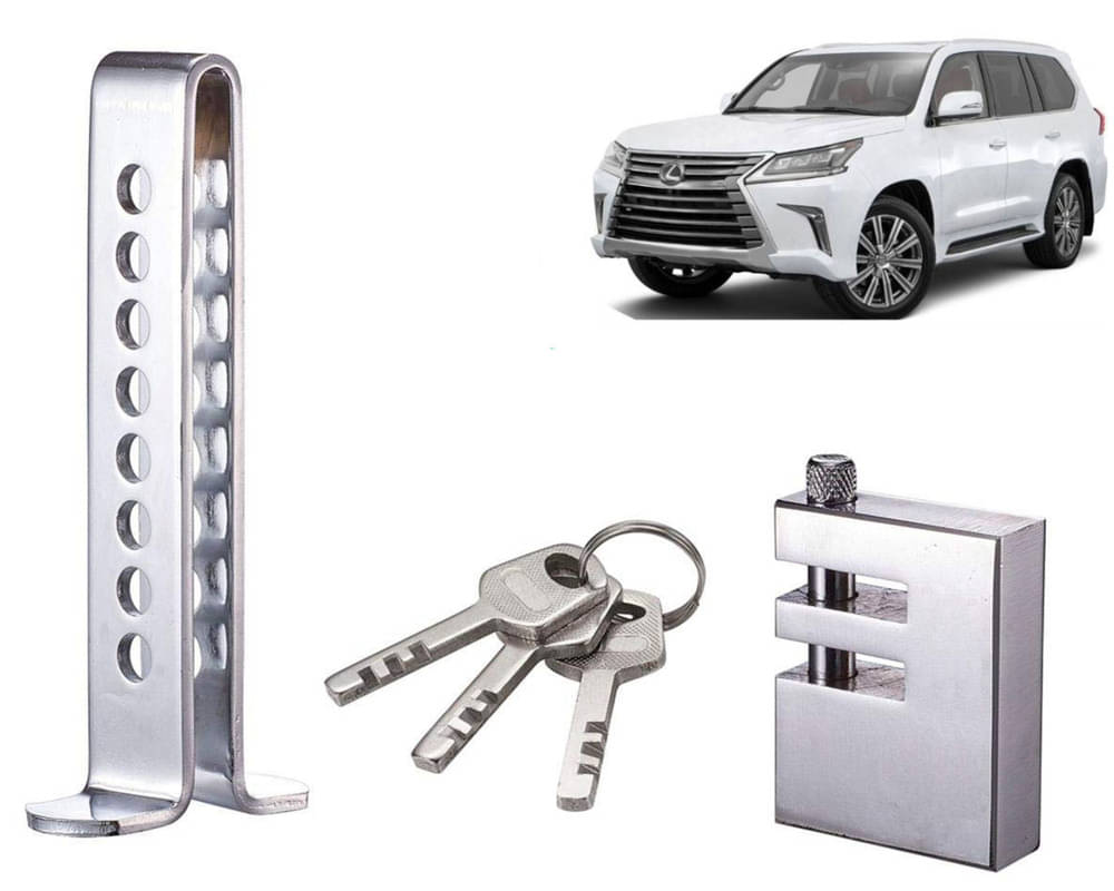 Stainless Steel Pedal Lock Rod or for Car Clutch Brake Throttle Adjustable Anti Theft Security Lock System LX Stainless Steel Pedal Lock Rod or for Car Clutch Brake Throttle Adjustable Anti Theft Security Lock System LX