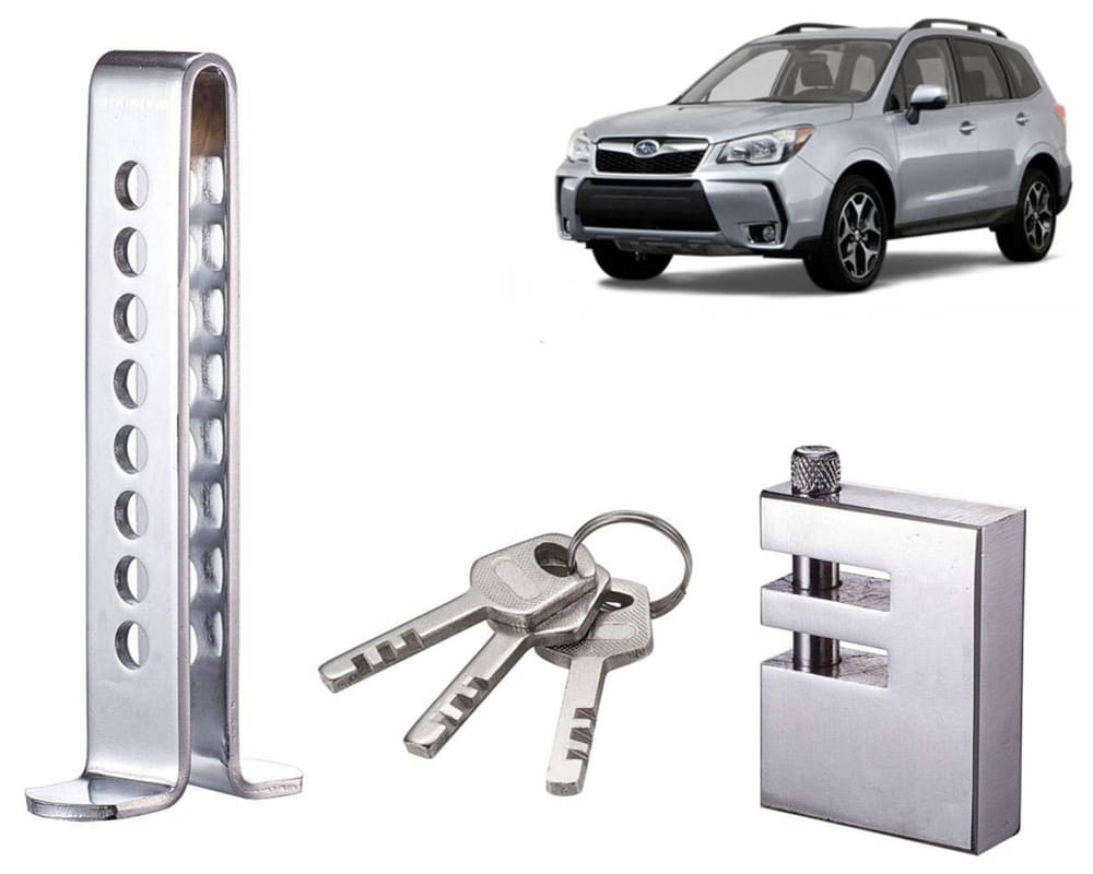 Stainless Steel Pedal Lock Rod or for Car Clutch Brake Throttle Adjustable Anti Theft Security Lock System Forester Stainless Steel Pedal Lock Rod or for Car Clutch Brake Throttle Adjustable Anti Theft Security Lock System Forester