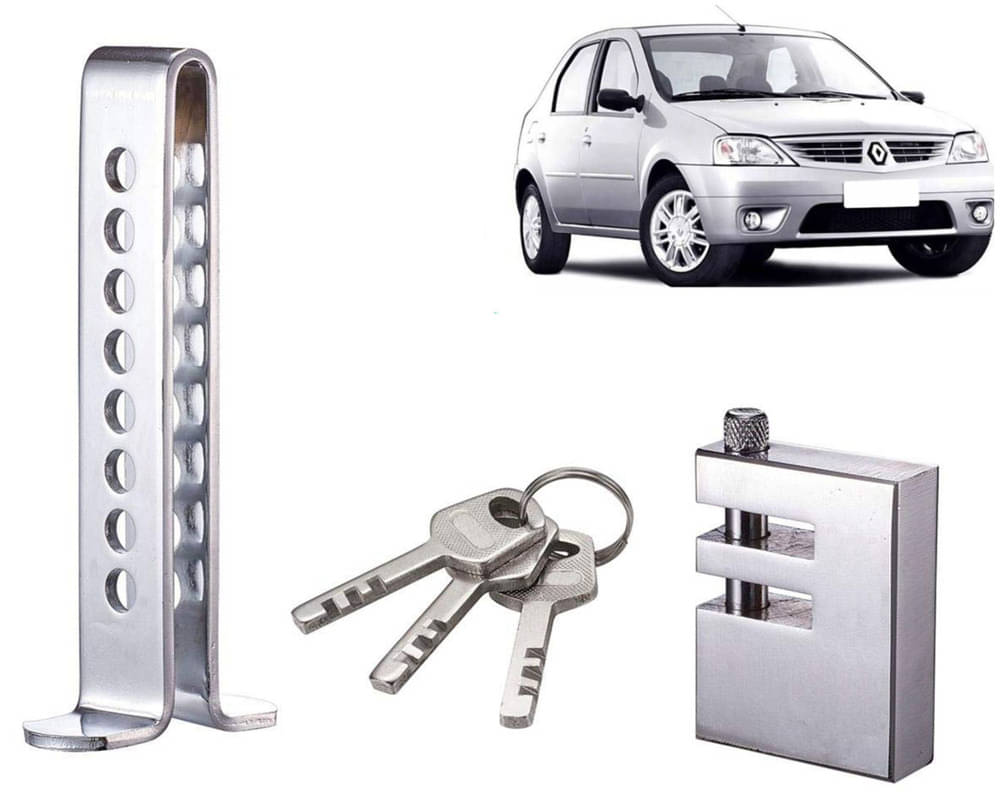 Stainless Steel Pedal Lock Rod or for Car Clutch Brake Throttle Adjustable Anti Theft Security Lock System Logan Stainless Steel Pedal Lock Rod or for Car Clutch Brake Throttle Adjustable Anti Theft Security Lock System Logan