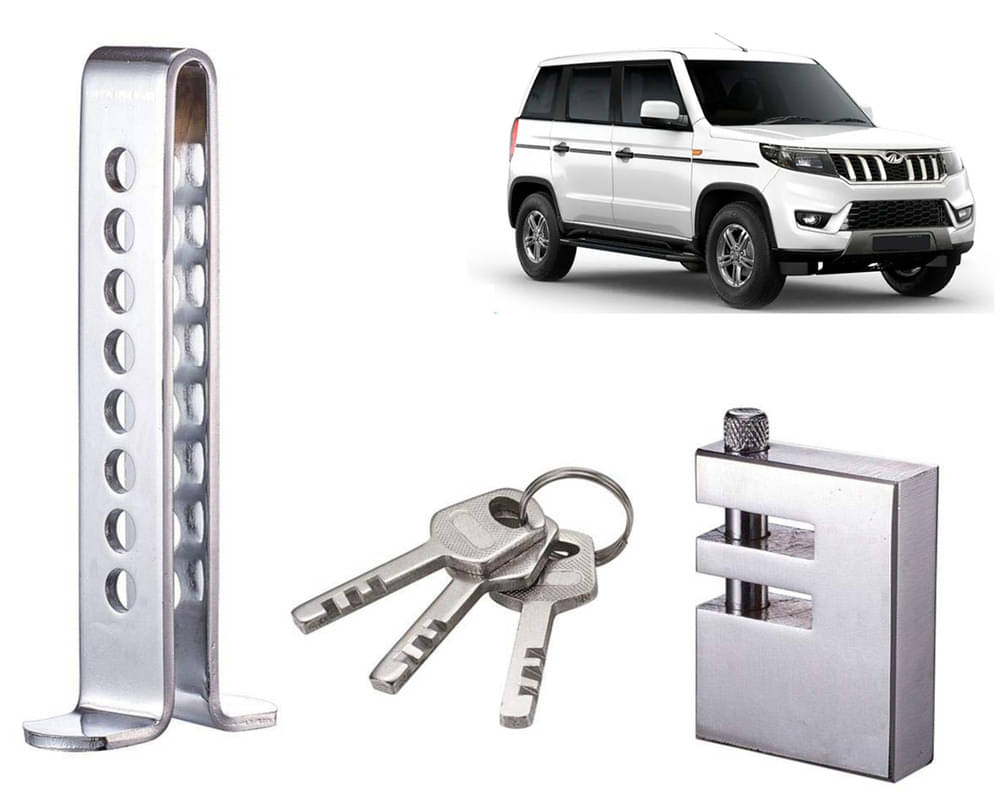 Stainless Steel Pedal Lock Rod or for Car Clutch Brake Throttle Adjustable Anti Theft Security Lock System Bolero Neo Stainless Steel Pedal Lock Rod or for Car Clutch Brake Throttle Adjustable Anti Theft Security Lock System Bolero Neo