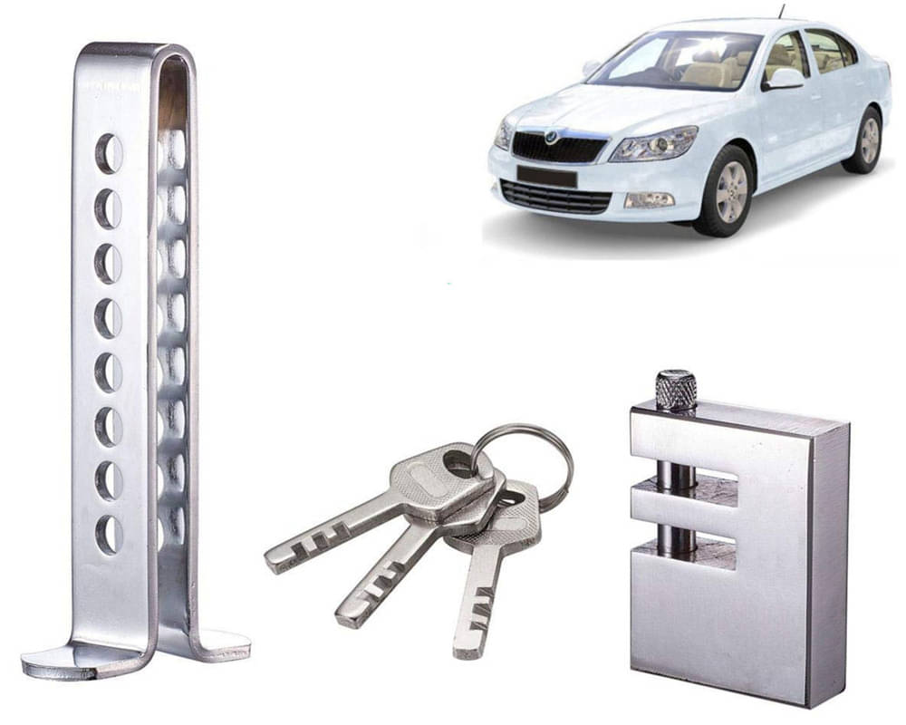 Stainless Steel Pedal Lock Rod or for Car Clutch Brake Throttle Adjustable Anti Theft Security Lock System Laura Stainless Steel Pedal Lock Rod or for Car Clutch Brake Throttle Adjustable Anti Theft Security Lock System Laura