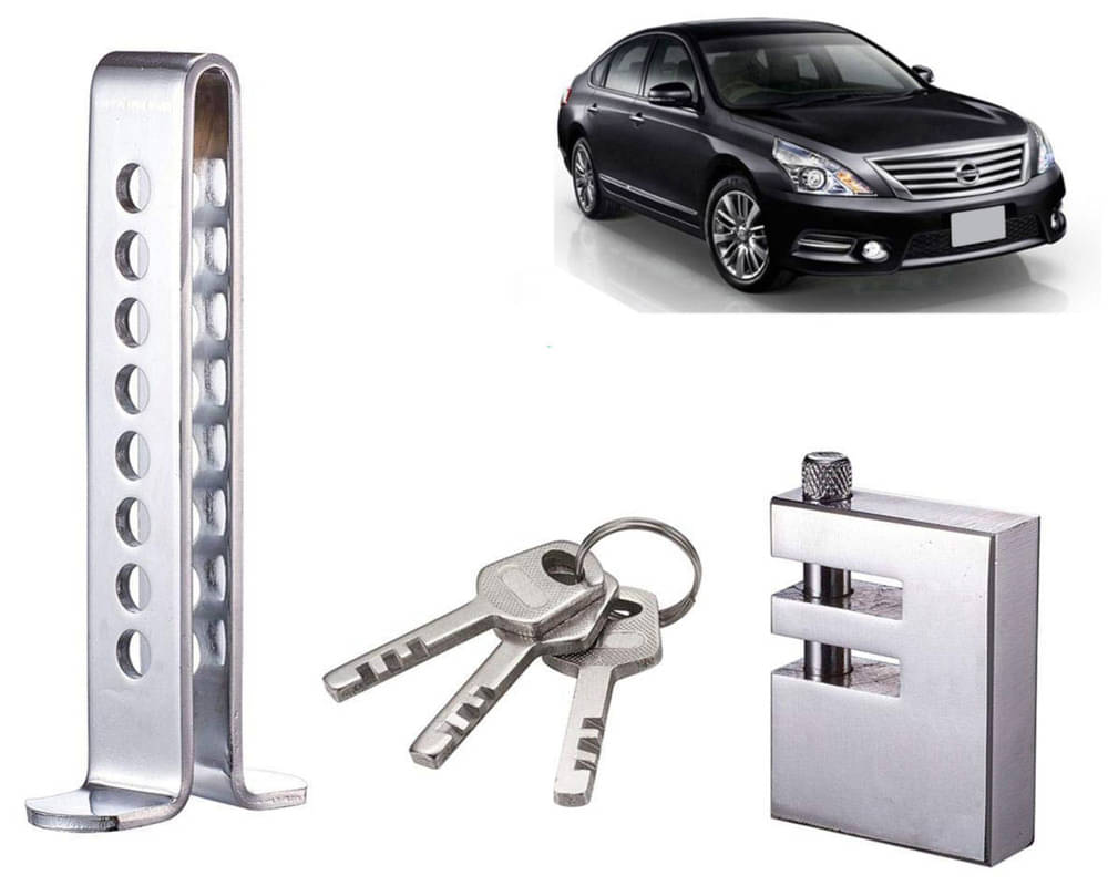 Stainless Steel Pedal Lock Rod or for Car Clutch Brake Throttle Adjustable Anti Theft Security Lock System Teana Stainless Steel Pedal Lock Rod or for Car Clutch Brake Throttle Adjustable Anti Theft Security Lock System Teana