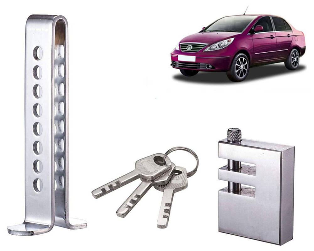 Stainless Steel Pedal Lock Rod or for Car Clutch Brake Throttle Adjustable Anti Theft Security Lock System Manza     			Stainless Steel Pedal Lock Rod or for Car Clutch Brake Throttle Adjustable Anti Theft Security Lock System Manza