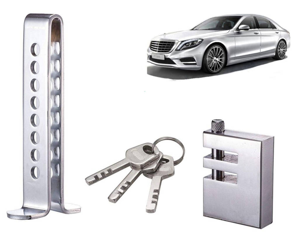 Stainless Steel Pedal Lock Rod or for Car Clutch Brake Throttle Adjustable Anti Theft Security Lock System Benz S300     			Stainless Steel Pedal Lock Rod or for Car Clutch Brake Throttle Adjustable Anti Theft Security Lock System Benz S300