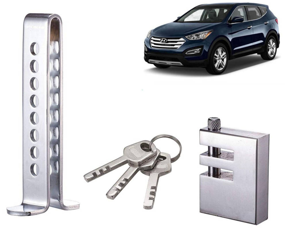 Stainless Steel Pedal Lock Rod or for Car Clutch Brake Throttle Adjustable Anti Theft Security Lock System Santa Fe     			Stainless Steel Pedal Lock Rod or for Car Clutch Brake Throttle Adjustable Anti Theft Security Lock System Santa Fe