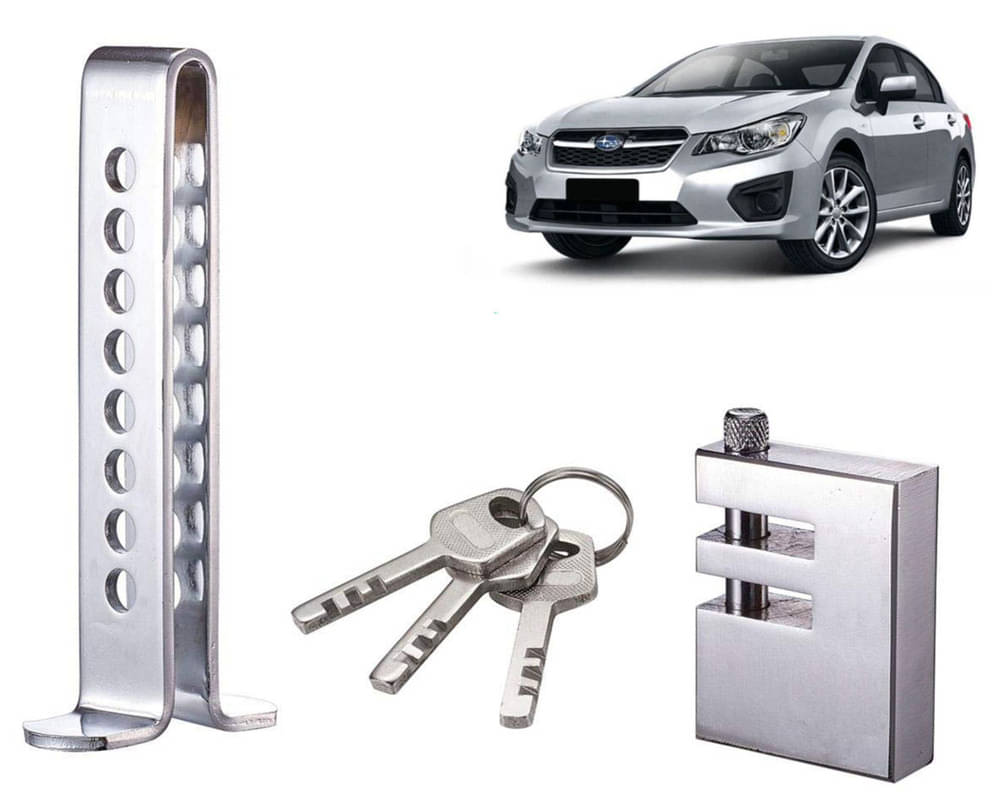 Stainless Steel Pedal Lock Rod or for Car Clutch Brake Throttle Adjustable Anti Theft Security Lock System impreza     			Stainless Steel Pedal Lock Rod or for Car Clutch Brake Throttle Adjustable Anti Theft Security Lock System impreza