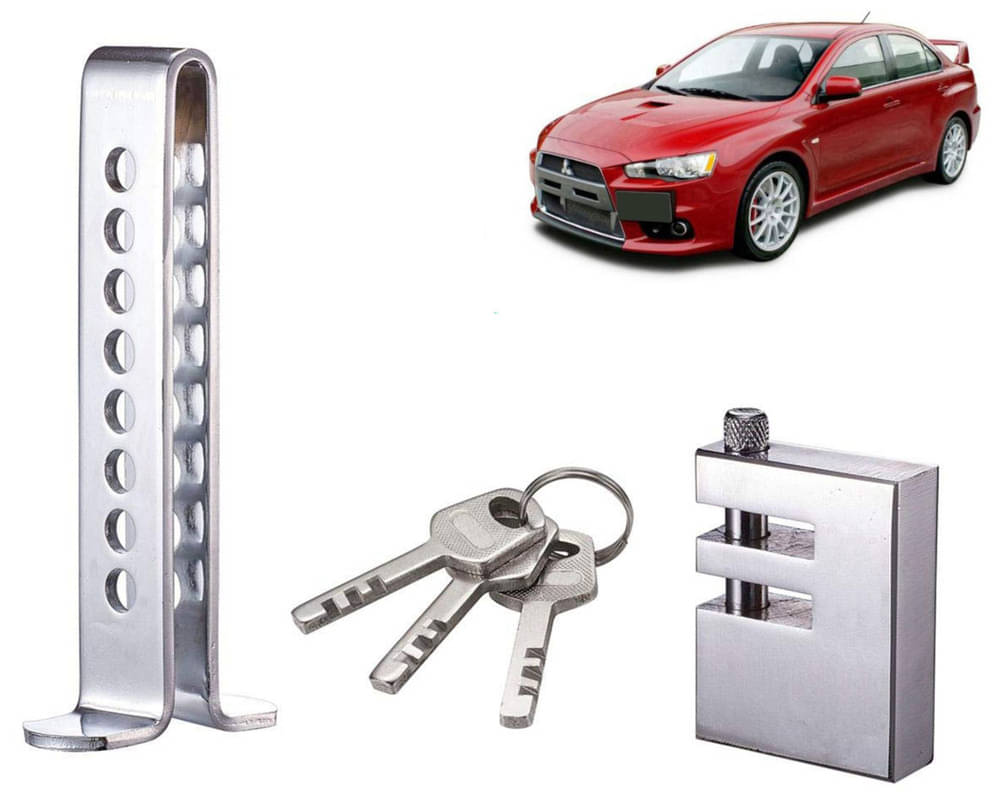 Stainless Steel Pedal Lock Rod or for Car Clutch Brake Throttle Adjustable Anti Theft Security Lock System Lancer Stainless Steel Pedal Lock Rod or for Car Clutch Brake Throttle Adjustable Anti Theft Security Lock System Lancer