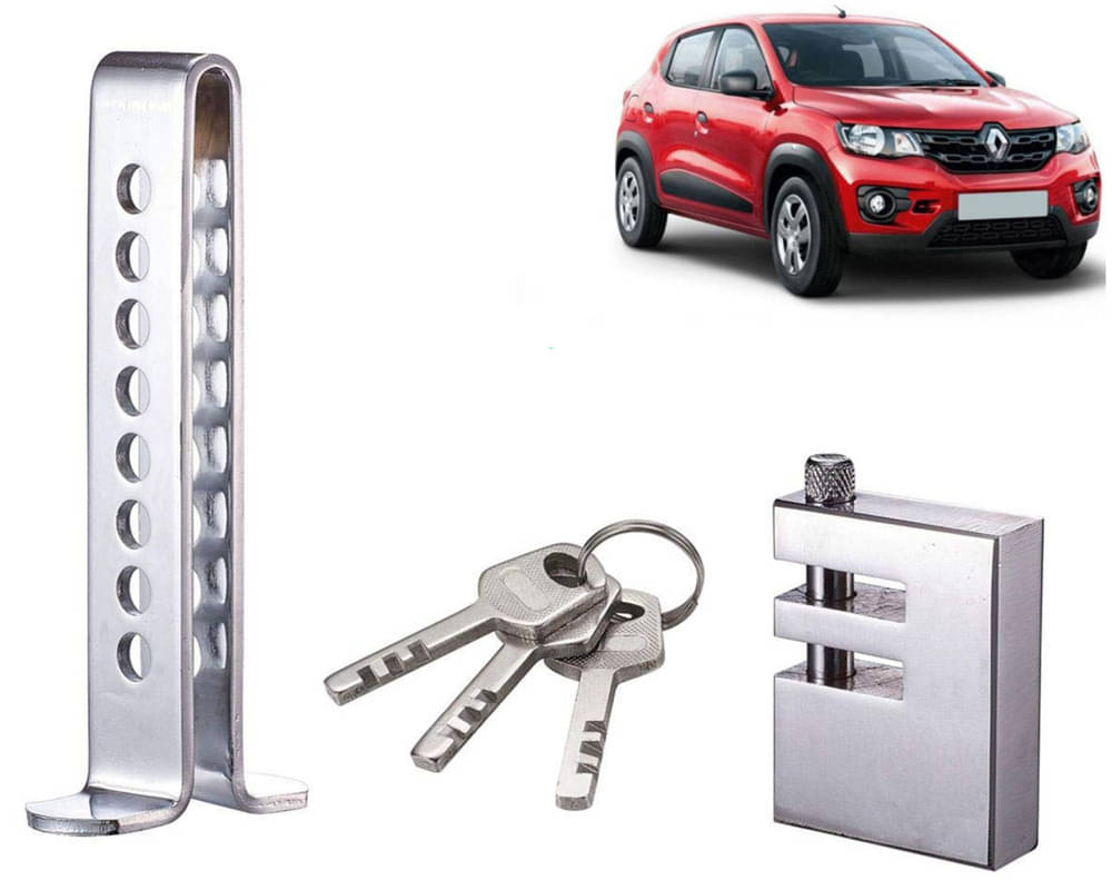 Stainless Steel Pedal Lock Rod or for Car Clutch Brake Throttle Adjustable Anti Theft Security Lock System Kwid 2018 Stainless Steel Pedal Lock Rod or for Car Clutch Brake Throttle Adjustable Anti Theft Security Lock System Kwid 2018