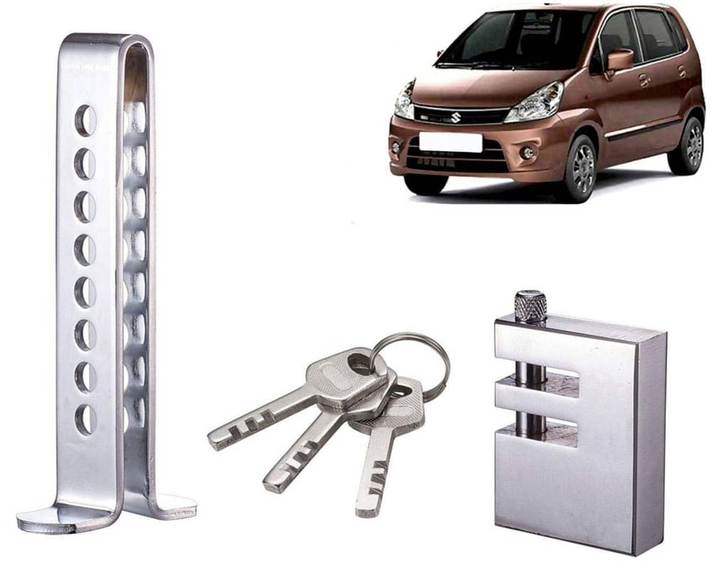 Stainless Steel Pedal Lock Rod or for Car Clutch Brake Throttle Adjustable Anti Theft Security Lock System Zen Estilo Type-2 Stainless Steel Pedal Lock Rod or for Car Clutch Brake Throttle Adjustable Anti Theft Security Lock System Zen Estilo Type-2