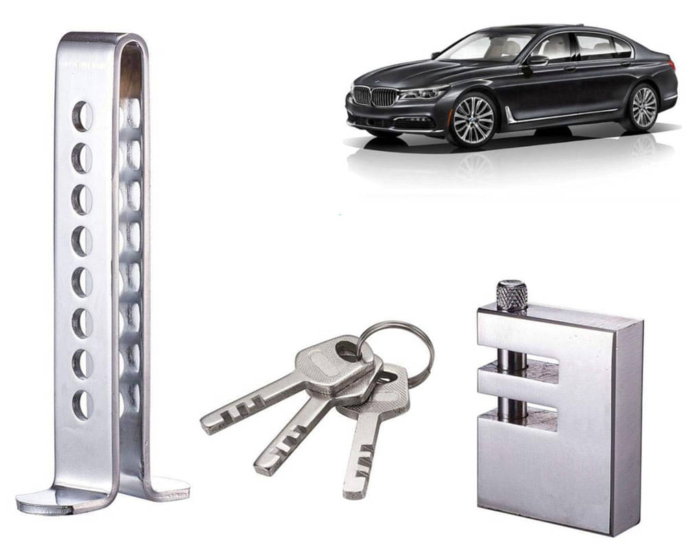 Stainless Steel Pedal Lock Rod or for Car Clutch Brake Throttle Adjustable Anti Theft Security Lock System 725i Stainless Steel Pedal Lock Rod or for Car Clutch Brake Throttle Adjustable Anti Theft Security Lock System 725i