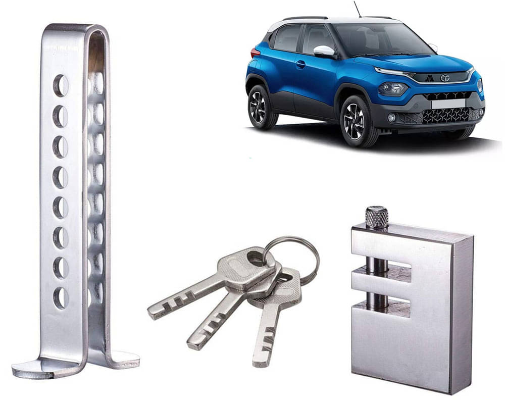 Stainless Steel Pedal Lock Rod or for Car Clutch Brake Throttle Adjustable Anti Theft Security Lock System Punch     			Stainless Steel Pedal Lock Rod or for Car Clutch Brake Throttle Adjustable Anti Theft Security Lock System Punch