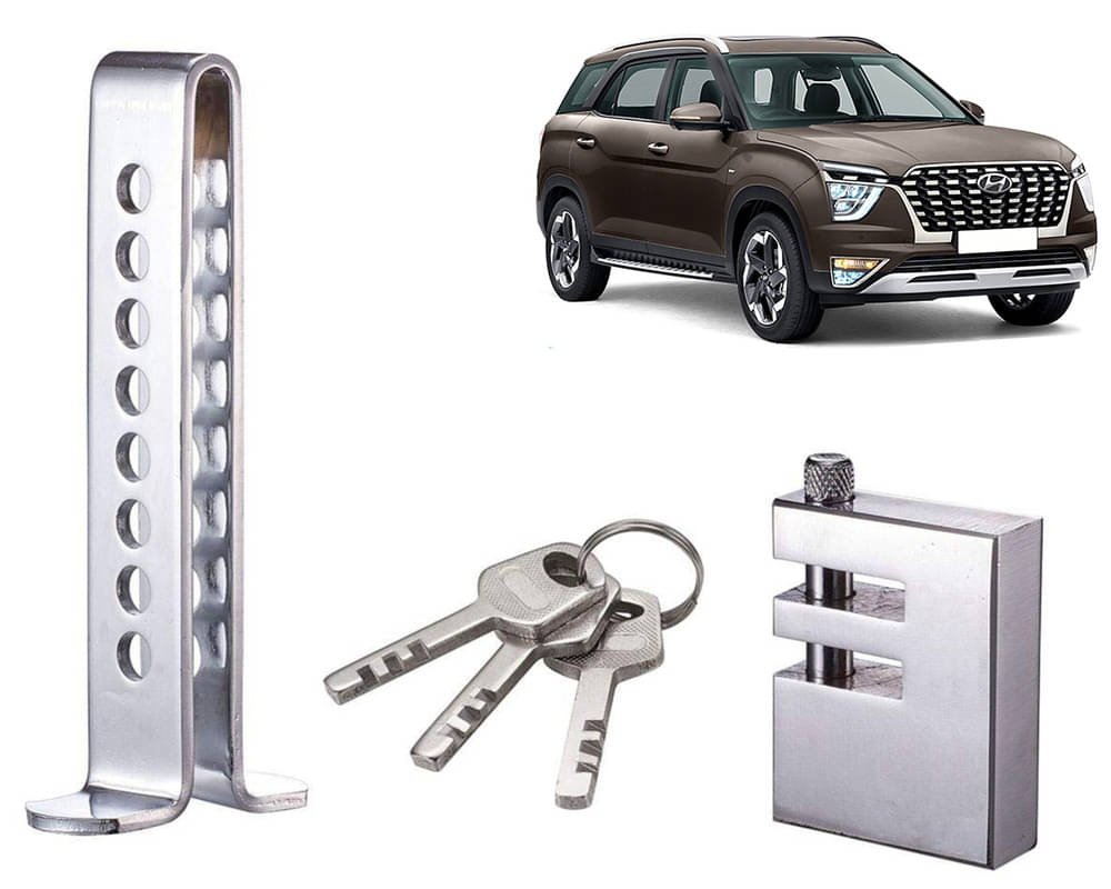 Stainless Steel Pedal Lock Rod or for Car Clutch Brake Throttle Adjustable Anti Theft Security Lock System Alcaza Stainless Steel Pedal Lock Rod or for Car Clutch Brake Throttle Adjustable Anti Theft Security Lock System Alcaza