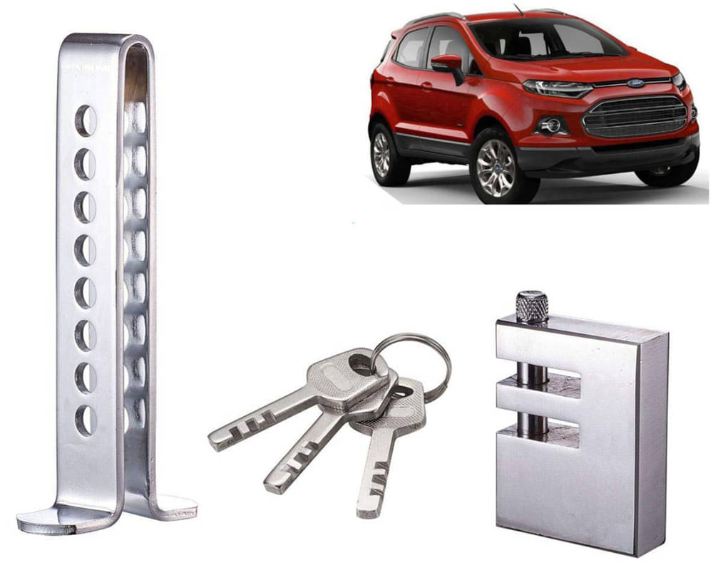 Stainless Steel Pedal Lock Rod or for Car Clutch Brake Throttle Adjustable Anti Theft Security Lock System Ecosport Stainless Steel Pedal Lock Rod or for Car Clutch Brake Throttle Adjustable Anti Theft Security Lock System Ecosport