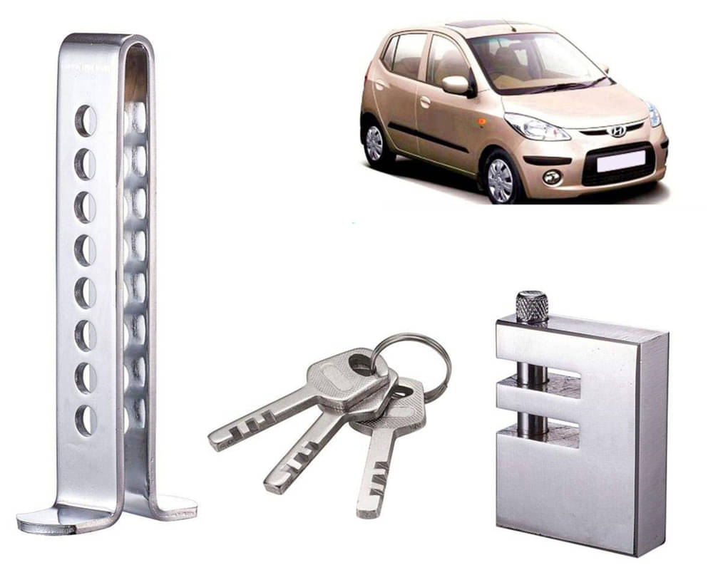 Stainless Steel Pedal Lock Rod or for Car Clutch Brake Throttle Adjustable Anti Theft Security Lock System I10 Type-1     			Stainless Steel Pedal Lock Rod or for Car Clutch Brake Throttle Adjustable Anti Theft Security Lock System I10 Type-1