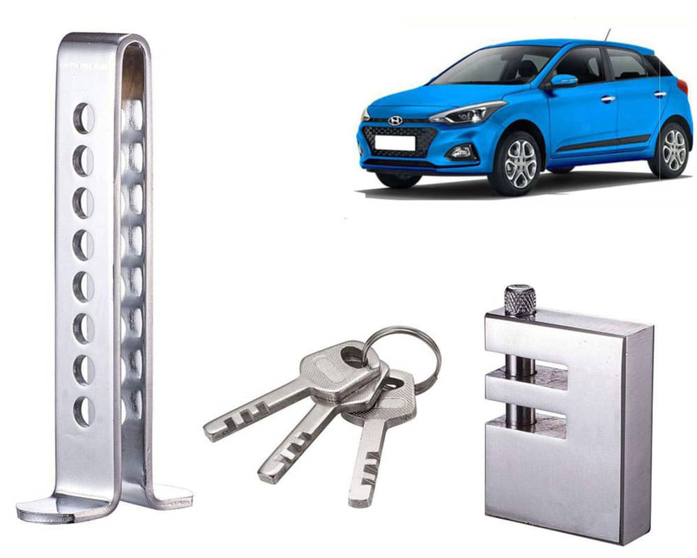 Stainless Steel Pedal Lock Rod or for Car Clutch Brake Throttle Adjustable Anti Theft Security Lock System I20 Elite 2018 Stainless Steel Pedal Lock Rod or for Car Clutch Brake Throttle Adjustable Anti Theft Security Lock System I20 Elite 2018