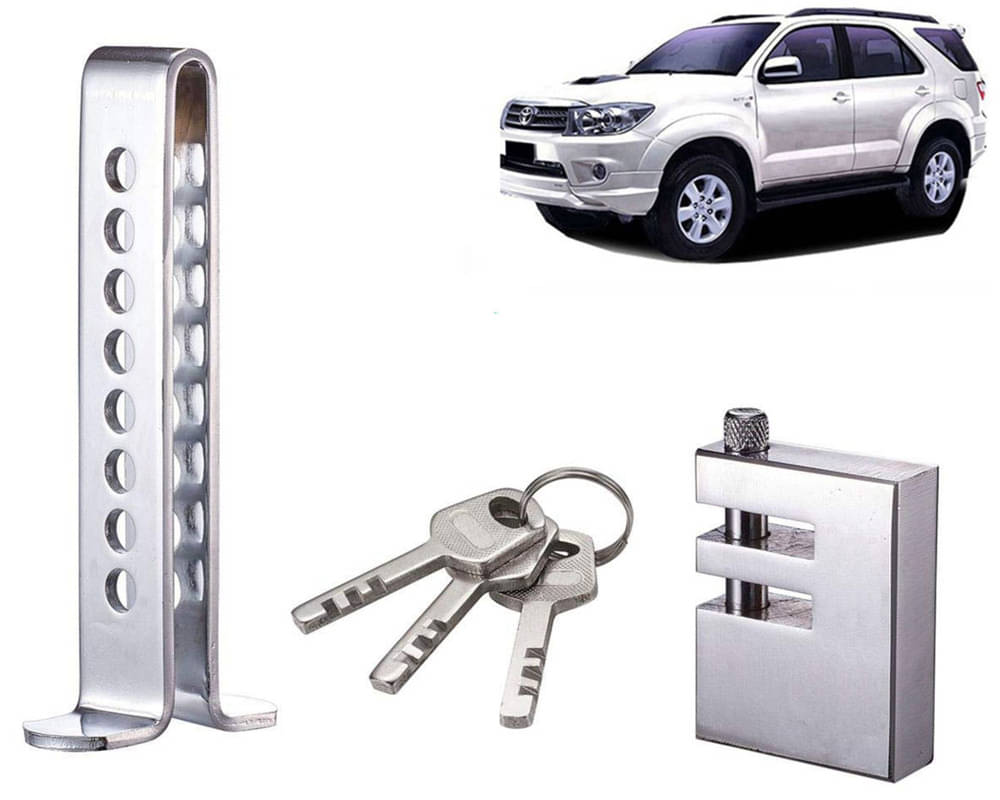 Stainless Steel Pedal Lock Rod or for Car Clutch Brake Throttle Adjustable Anti Theft Security Lock System Fortuner Old Stainless Steel Pedal Lock Rod or for Car Clutch Brake Throttle Adjustable Anti Theft Security Lock System Fortuner Old