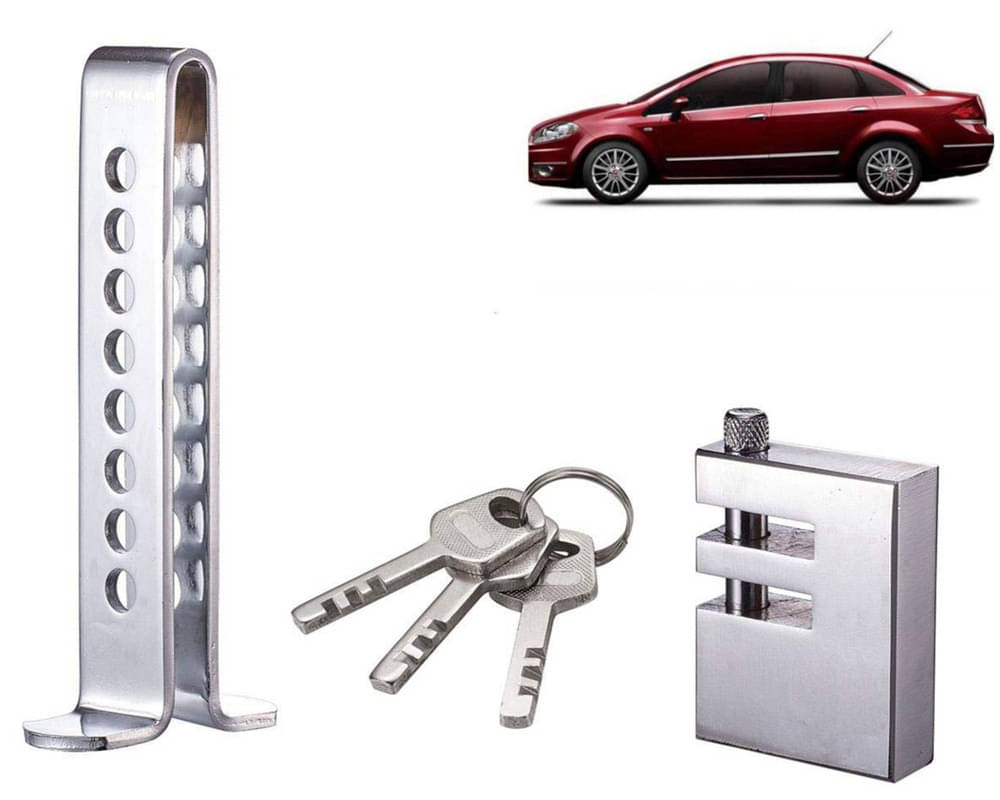 Stainless Steel Pedal Lock Rod or for Car Clutch Brake Throttle Adjustable Anti Theft Security Lock System Linea Stainless Steel Pedal Lock Rod or for Car Clutch Brake Throttle Adjustable Anti Theft Security Lock System Linea