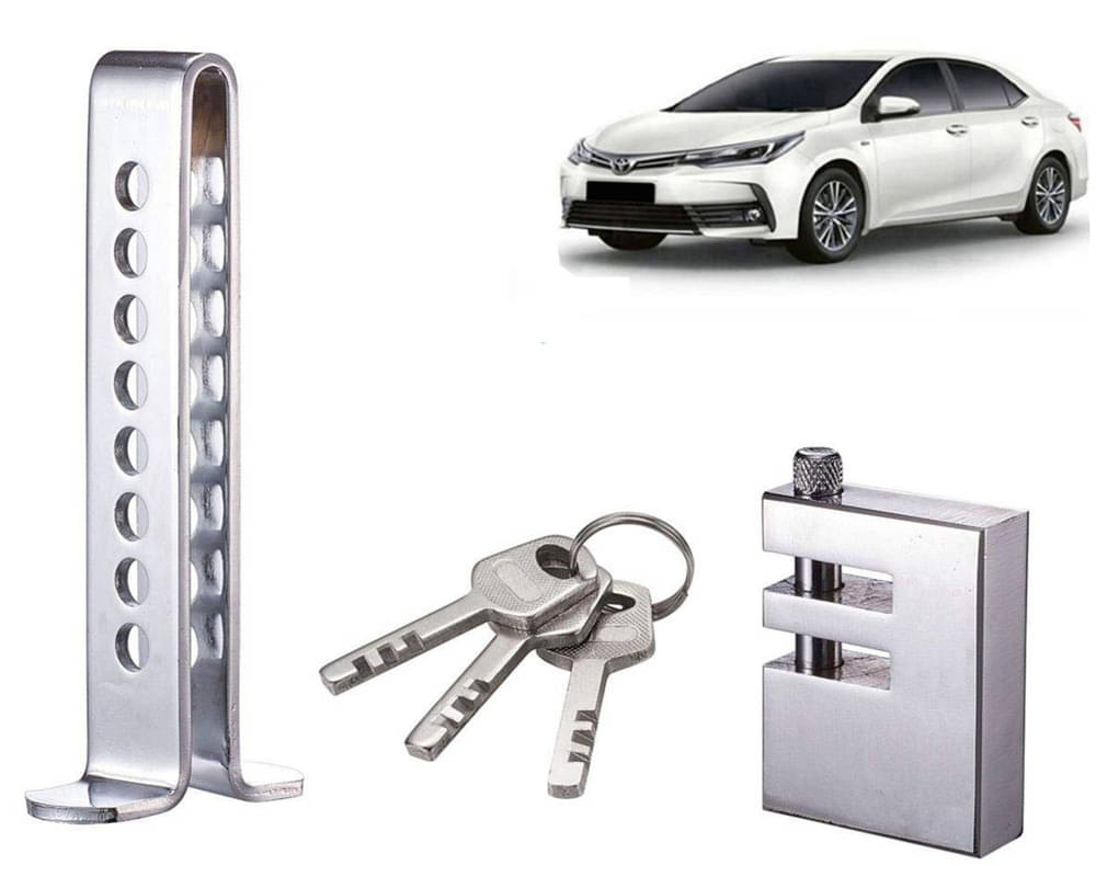 Stainless Steel Pedal Lock Rod or for Car Clutch Brake Throttle Adjustable Anti Theft Security Lock System Corolla Altis 2015 Stainless Steel Pedal Lock Rod or for Car Clutch Brake Throttle Adjustable Anti Theft Security Lock System Corolla Altis 2015