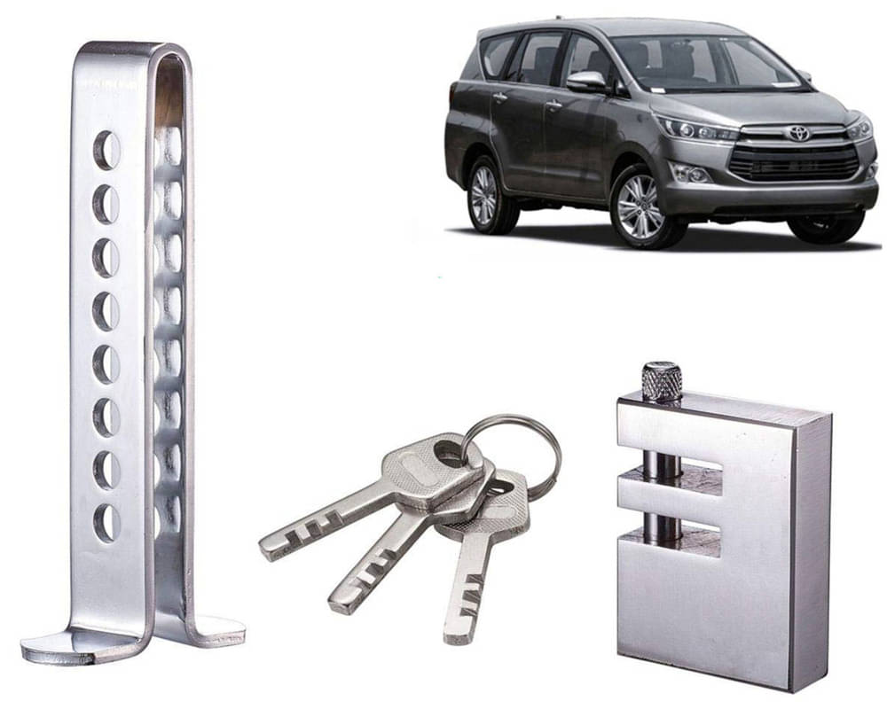 Stainless Steel Pedal Lock Rod or for Car Clutch Brake Throttle Adjustable Anti Theft Security Lock System Innova Crysta 2016 Stainless Steel Pedal Lock Rod or for Car Clutch Brake Throttle Adjustable Anti Theft Security Lock System Innova Crysta 2016