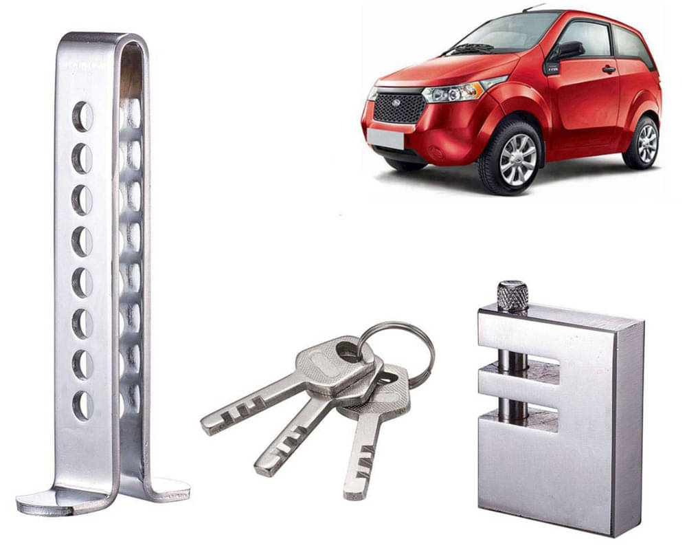 Stainless Steel Pedal Lock Rod or for Car Clutch Brake Throttle Adjustable Anti Theft Security Lock System Reva E20 Stainless Steel Pedal Lock Rod or for Car Clutch Brake Throttle Adjustable Anti Theft Security Lock System Reva E20