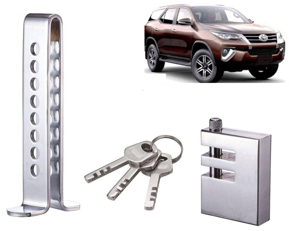 Stainless Steel Pedal Lock Rod or for Car Clutch Brake Throttle Adjustable Anti Theft Security Lock System Fortuner 2016 Stainless Steel Pedal Lock Rod or for Car Clutch Brake Throttle Adjustable Anti Theft Security Lock System Fortuner 2016