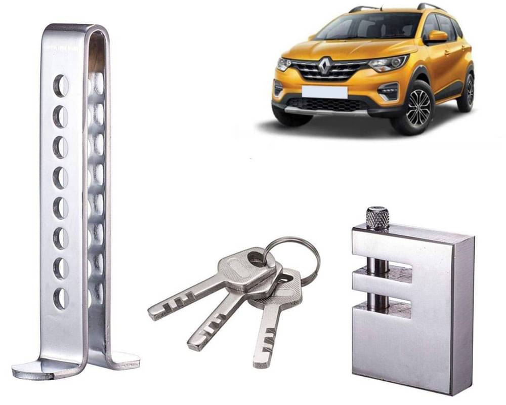 Stainless Steel Pedal Lock Rod or for Car Clutch Brake Throttle Adjustable Anti Theft Security Lock System Triber     			Stainless Steel Pedal Lock Rod or for Car Clutch Brake Throttle Adjustable Anti Theft Security Lock System Triber