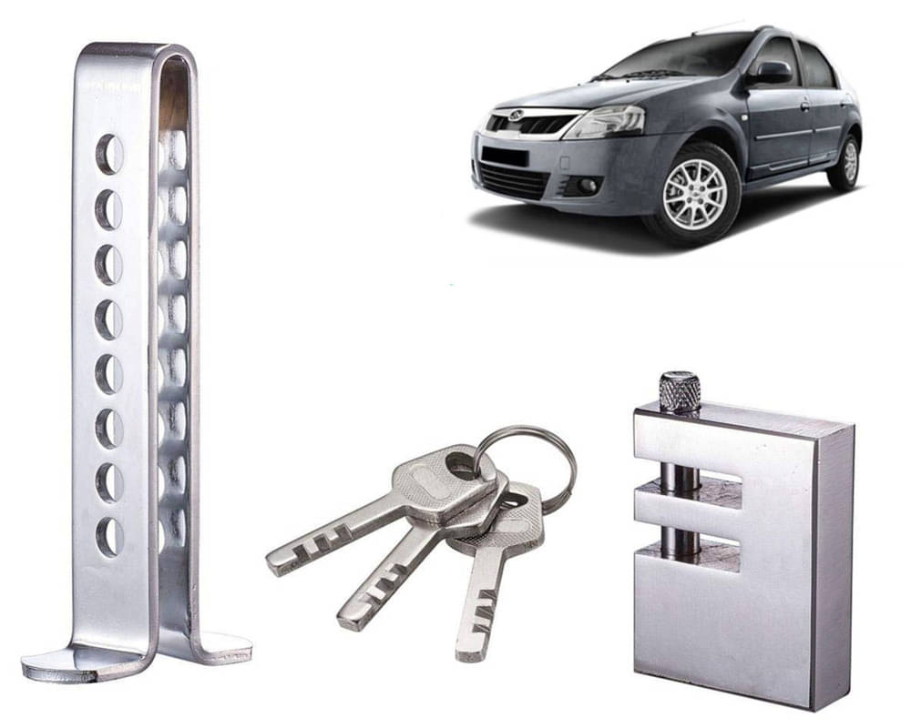 Stainless Steel Pedal Lock Rod or for Car Clutch Brake Throttle Adjustable Anti Theft Security Lock System Verito     			Stainless Steel Pedal Lock Rod or for Car Clutch Brake Throttle Adjustable Anti Theft Security Lock System Verito