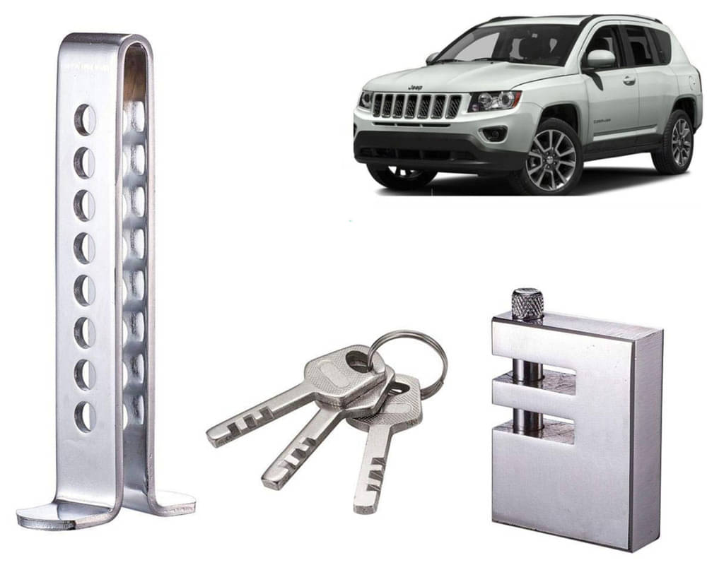 Stainless Steel Pedal Lock Rod or for Car Clutch Brake Throttle Adjustable Anti Theft Security Lock System Jeep Compass Stainless Steel Pedal Lock Rod or for Car Clutch Brake Throttle Adjustable Anti Theft Security Lock System Jeep Compass