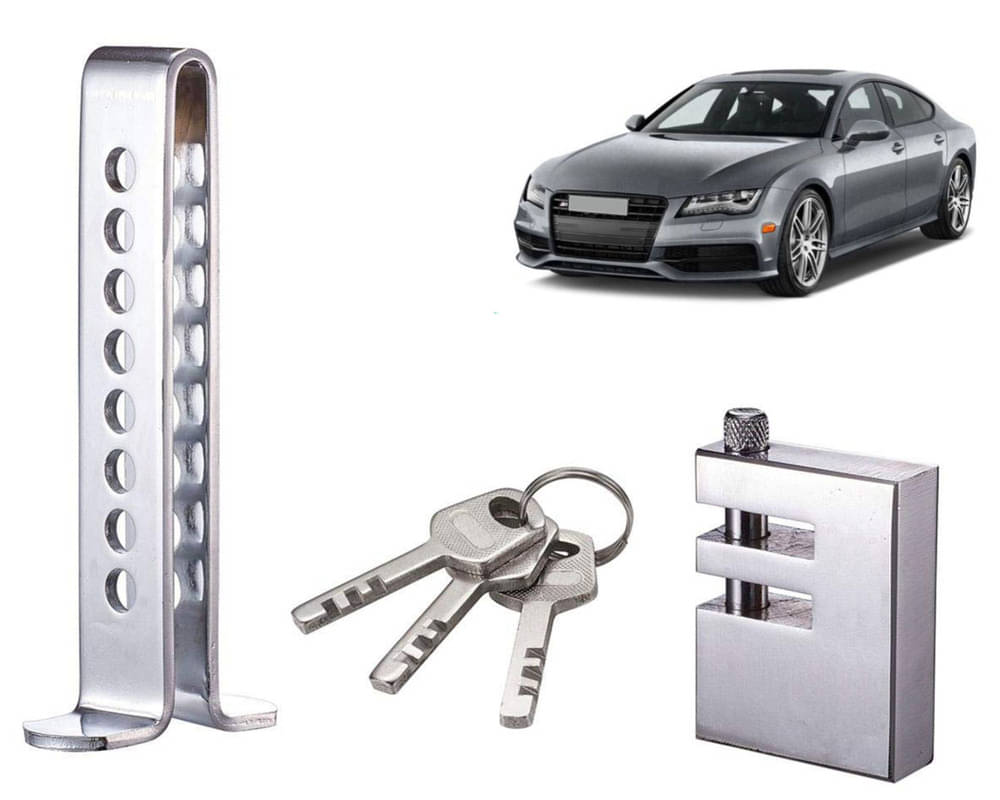 Stainless Steel Pedal Lock Rod or for Car Clutch Brake Throttle Adjustable Anti Theft Security Lock System S7     			Stainless Steel Pedal Lock Rod or for Car Clutch Brake Throttle Adjustable Anti Theft Security Lock System S7