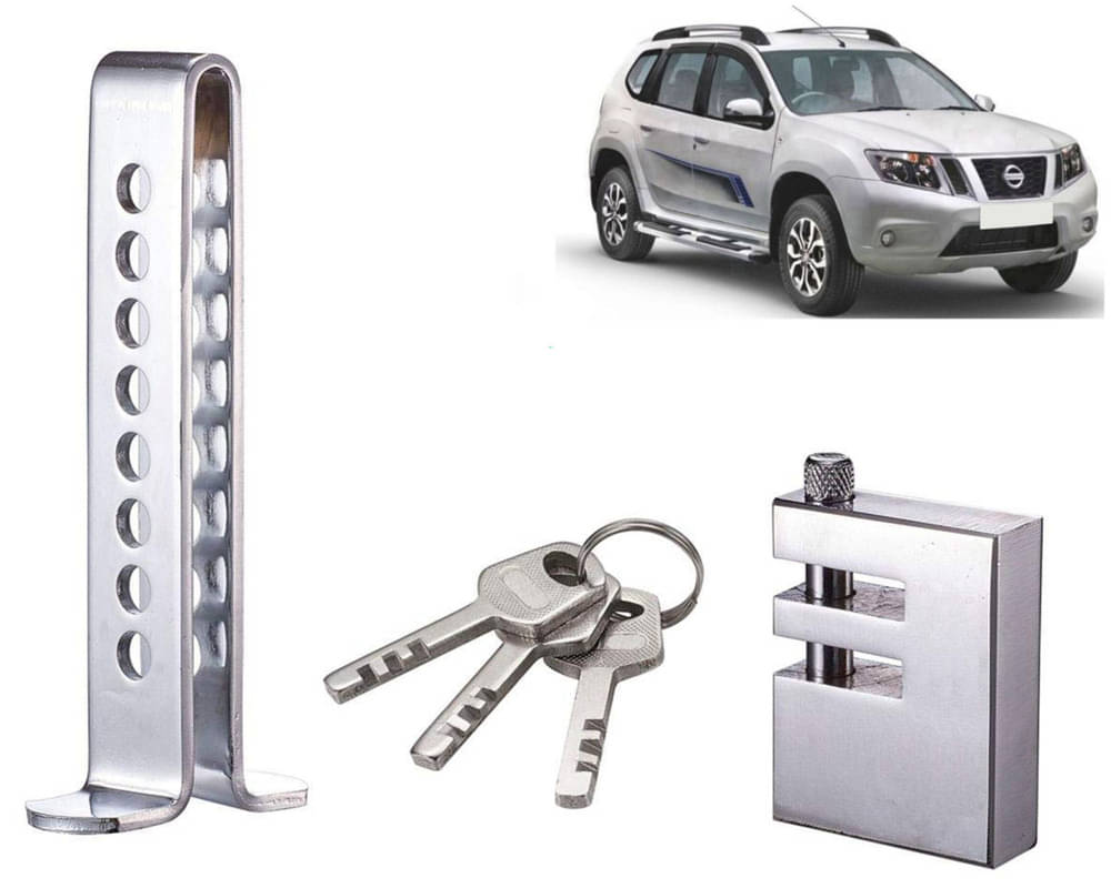 Stainless Steel Pedal Lock Rod or for Car Clutch Brake Throttle Adjustable Anti Theft Security Lock System Terrano     			Stainless Steel Pedal Lock Rod or for Car Clutch Brake Throttle Adjustable Anti Theft Security Lock System Terrano