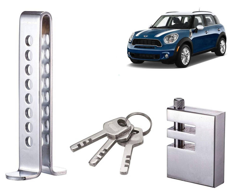 Stainless Steel Pedal Lock Rod or for Car Clutch Brake Throttle Adjustable Anti Theft Security Lock System Countryman Stainless Steel Pedal Lock Rod or for Car Clutch Brake Throttle Adjustable Anti Theft Security Lock System Countryman