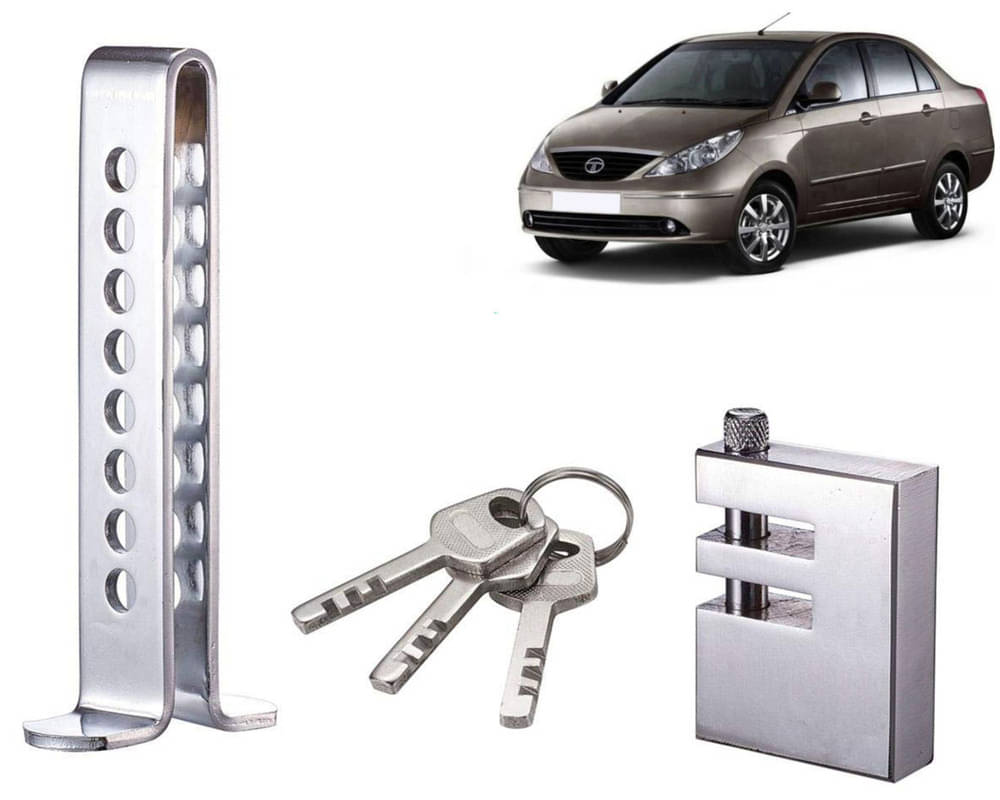 Stainless Steel Pedal Lock Rod or for Car Clutch Brake Throttle Adjustable Anti Theft Security Lock System Indigo Stainless Steel Pedal Lock Rod or for Car Clutch Brake Throttle Adjustable Anti Theft Security Lock System Indigo