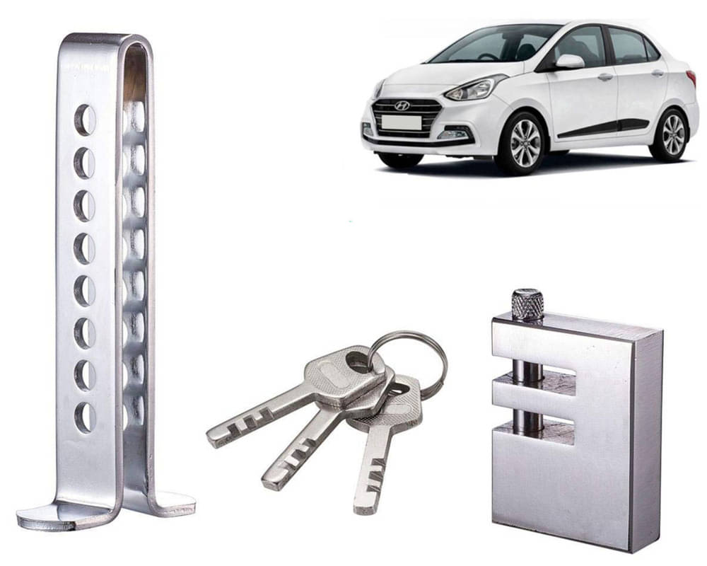 Stainless Steel Pedal Lock Rod or for Car Clutch Brake Throttle Adjustable Anti Theft Security Lock System Xcent 2016     			Stainless Steel Pedal Lock Rod or for Car Clutch Brake Throttle Adjustable Anti Theft Security Lock System Xcent 2016