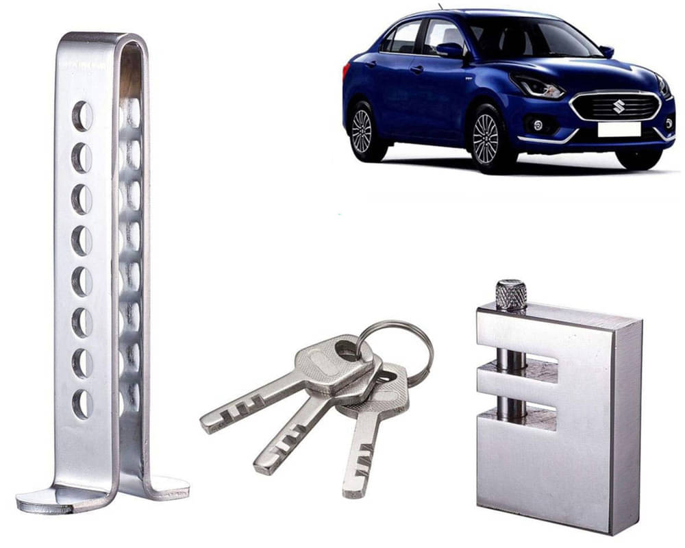 Stainless Steel Pedal Lock Rod or for Car Clutch Brake Throttle Adjustable Anti Theft Security Lock System Swift Dzire 2017 Stainless Steel Pedal Lock Rod or for Car Clutch Brake Throttle Adjustable Anti Theft Security Lock System Swift Dzire 2017