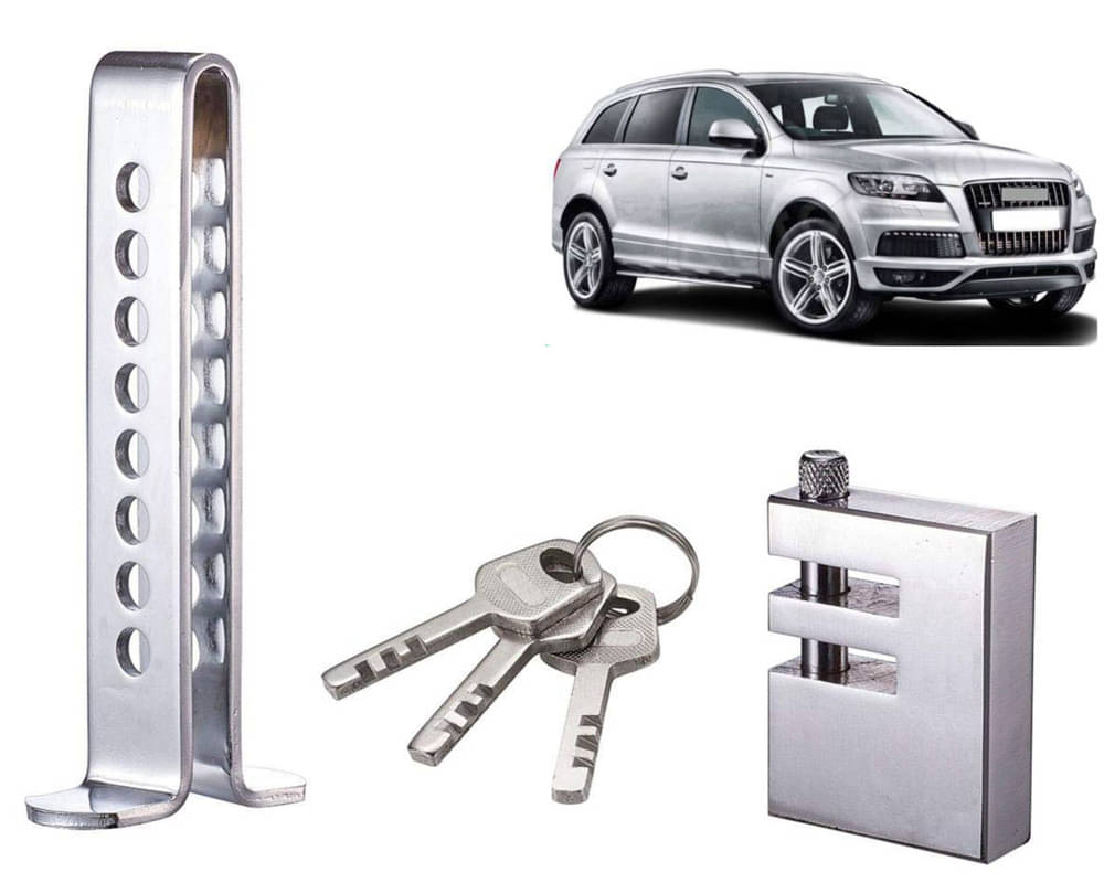 Stainless Steel Pedal Lock Rod or for Car Clutch Brake Throttle Adjustable Anti Theft Security Lock System Q7 Stainless Steel Pedal Lock Rod or for Car Clutch Brake Throttle Adjustable Anti Theft Security Lock System Q7
