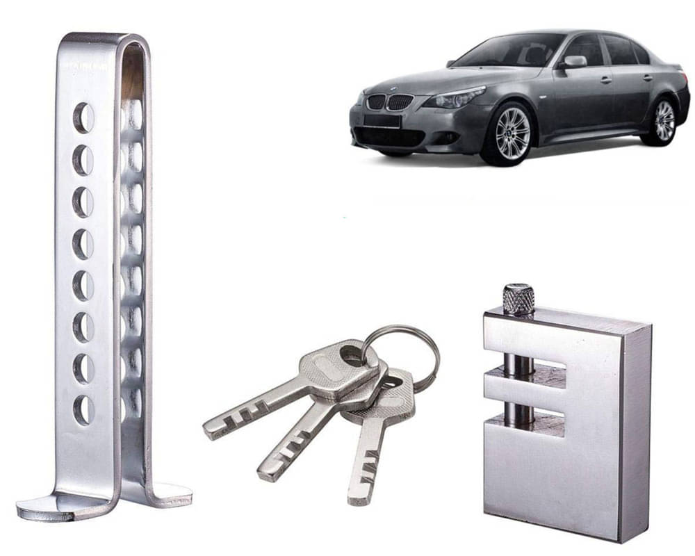 Stainless Steel Pedal Lock Rod or for Car Clutch Brake Throttle Adjustable Anti Theft Security Lock System 525i Stainless Steel Pedal Lock Rod or for Car Clutch Brake Throttle Adjustable Anti Theft Security Lock System 525i