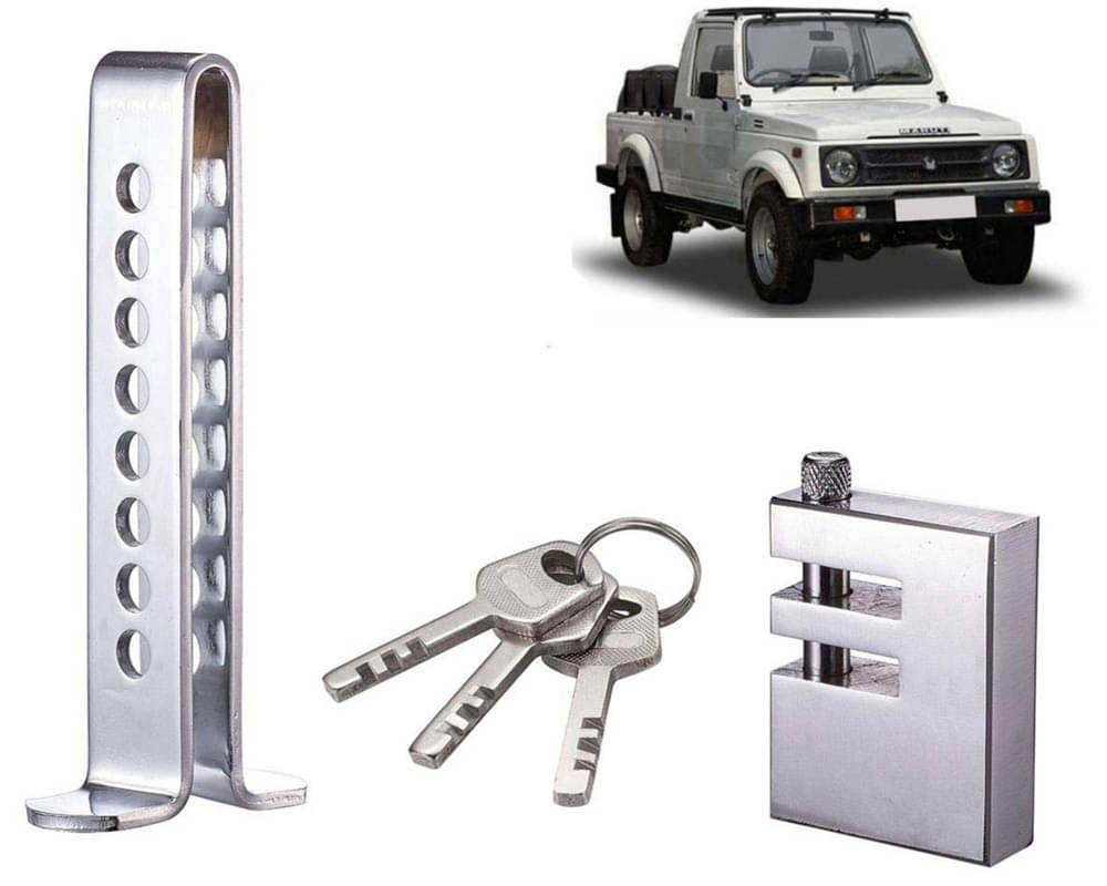 Stainless Steel Pedal Lock Rod or for Car Clutch Brake Throttle Adjustable Anti Theft Security Lock System Gypsy King Stainless Steel Pedal Lock Rod or for Car Clutch Brake Throttle Adjustable Anti Theft Security Lock System Gypsy King