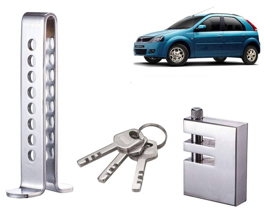 Stainless Steel Pedal Lock Rod or for Car Clutch Brake Throttle Adjustable Anti Theft Security Lock System Verito Vibe Stainless Steel Pedal Lock Rod or for Car Clutch Brake Throttle Adjustable Anti Theft Security Lock System Verito Vibe
