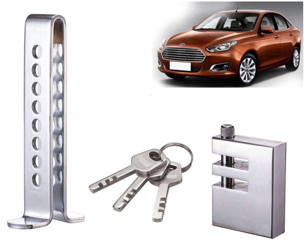     			Stainless Steel Pedal Lock Rod or for Car Clutch Brake Throttle Adjustable Anti Theft Security Lock System Escort