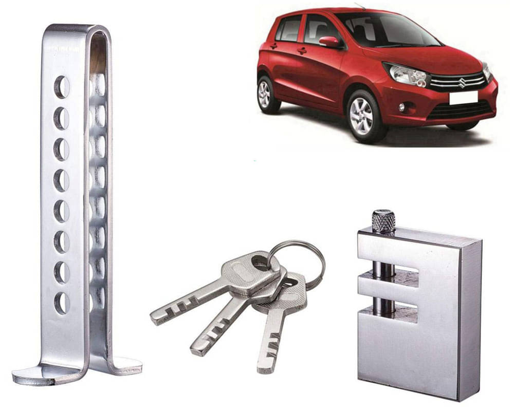 Stainless Steel Pedal Lock Rod or for Car Clutch Brake Throttle Adjustable Anti Theft Security Lock System Celerio Stainless Steel Pedal Lock Rod or for Car Clutch Brake Throttle Adjustable Anti Theft Security Lock System Celerio